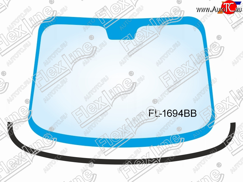 1 179 р. Молдинг лобового стекла (Снизу) FLEXLINE  Ford Focus  2 (2004-2011)  седан дорестайлинг, универсал дорестайлинг, хэтчбэк 3 дв. дорестайлинг, хэтчбэк 5 дв. дорестайлинг, седан рестайлинг, универсал рестайлинг, хэтчбэк 3 дв. рестайлинг, хэтчбэк 5 дв. рестайлинг  с доставкой в г. Йошкар-Ола