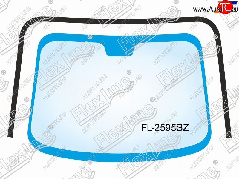 2 599 р. Молдинг лобового стекла (П-образный) FLEXLINE Subaru Tribeca (2008-2014)  с доставкой в г. Йошкар-Ола