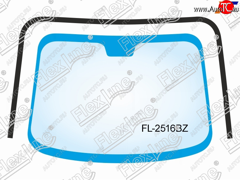 3 799 р. Молдинг лобового стекла (П-образный) FLEXLINE Hyundai Tucson JM (2004-2010)  с доставкой в г. Йошкар-Ола