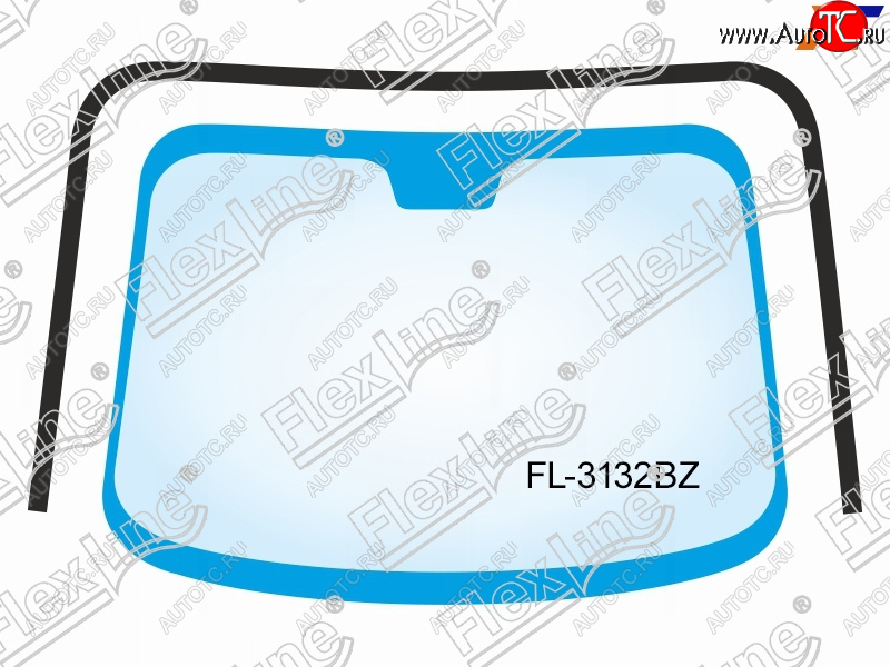 1 999 р. Молдинг лобового стекла (П-образный) FLEXLINE KIA Forte хэтчбек (2008-2013)  с доставкой в г. Йошкар-Ола