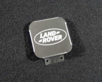 Заглушка на фаркоп с логотипом Land Rover (на фаркопы TCC, нержавеющая сталь) TCC Land Rover Range Rover Sport 2 L494 дорестайлинг (2013-2017)