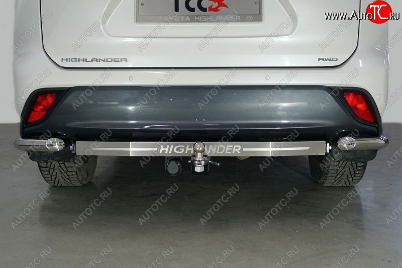 18 349 р. Фаркоп (тягово-сцепное устройство) TCC Тюнинг  Toyota Highlander  XU70 (2020-2024) (шар E, надпись Highlander)  с доставкой в г. Йошкар-Ола