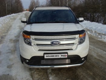 Декоративная вставка в бампер ТСС Тюнинг Ford (Форд) Explorer (Експлорер)  U502 (2010-2016) U502 дорестайлинг ()