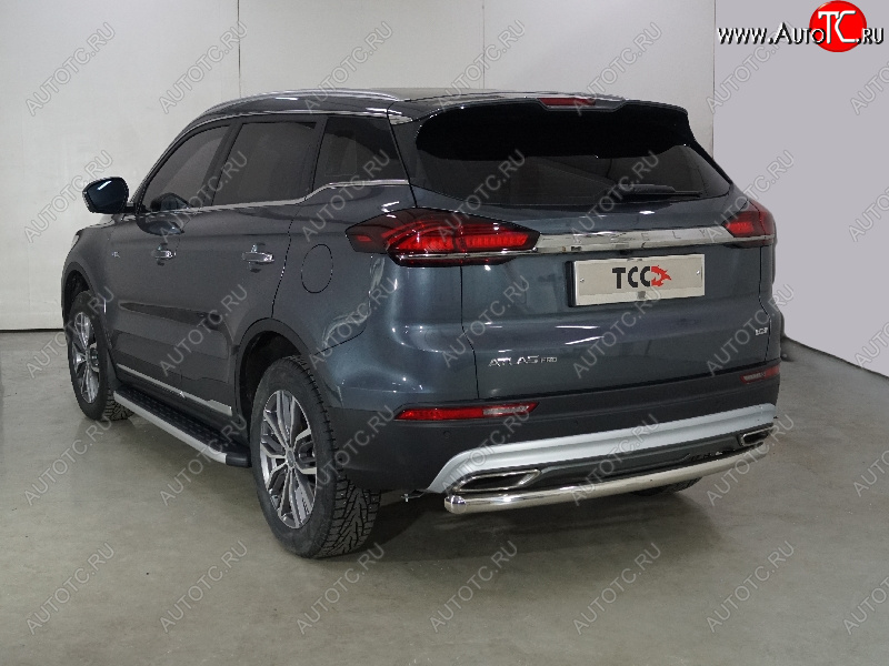 18 399 р. Защита задняя (центральная 60,3 мм) ТСС Тюнинг  Geely Atlas Pro  NL3 (2019-2025)  с доставкой в г. Йошкар-Ола