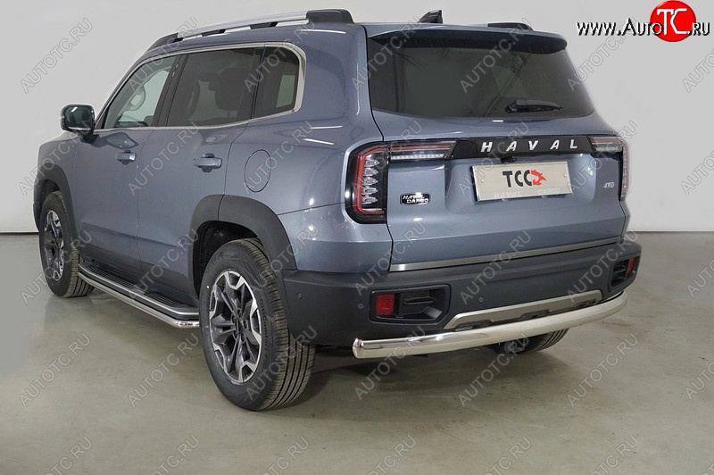 18 749 р. Защита заднего бампера (овальная, d75х42 мм) TCC  Haval Dargo (2022-2024)  с доставкой в г. Йошкар-Ола