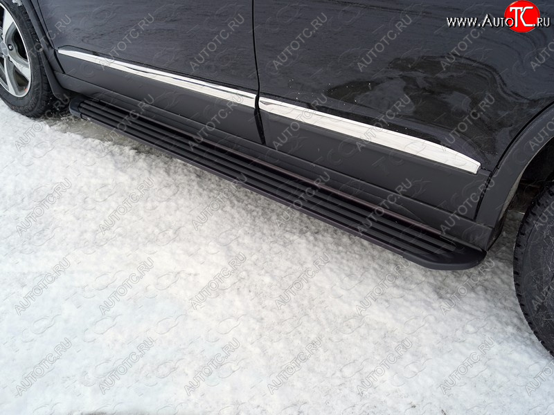 21 999 р. Пороги алюминиевые Slim Line ТСС Тюнинг  Haval H6 (2013-2020) (Black)  с доставкой в г. Йошкар-Ола