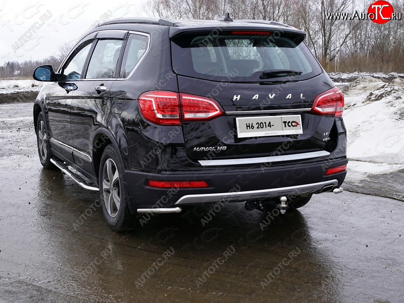 13 449 р. Защита заднего бампера (уголки, d42,4 мм) TCC  Haval H6 (2013-2020)  с доставкой в г. Йошкар-Ола