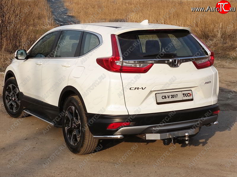 10 799 р. Защита заднего бампера (уголки, d42,4 мм) TCC Honda CR-V RW,RT дорестайлинг (2016-2020)  с доставкой в г. Йошкар-Ола