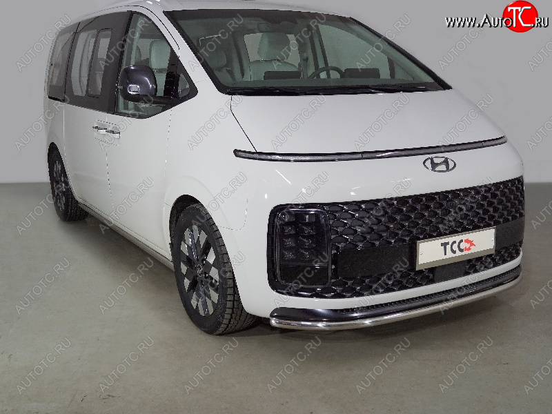 20 499 р. Защита переднего бампера нижняя d42,4 мм ТСС Тюнинг  Hyundai Staria  US4 (2021-2022) (нержавейка)  с доставкой в г. Йошкар-Ола