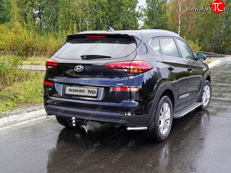 11 999 р. Защита заднего бампера (уголки, d42,4 мм) TCC  Hyundai Tucson  TL (2018-2021) рестайлинг  с доставкой в г. Йошкар-Ола