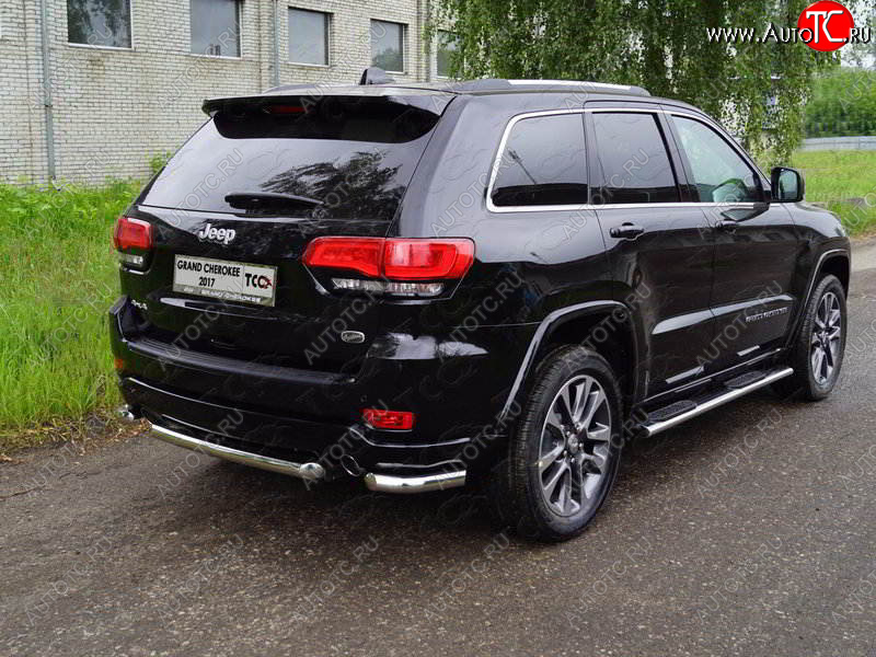 18 699 р. Защита заднего бампера (уголки, d60,3 мм) TCC  Jeep Grand Cherokee  WK2 (2017-2022) 2-ой рестайлинг  с доставкой в г. Йошкар-Ола