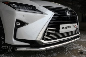 Нижняя декоративная вставка в бампер (кроме F-Sport) ТСС Тюнинг Lexus RX450 AL20 дорестайлинг (2015-2019) ()