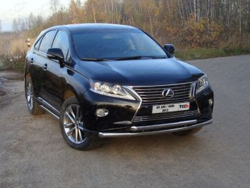 Защита переднего бампера нижняя 60,3*60,3 мм ТСС Тюнинг Lexus (Лексус) RX350 (рх)  AL10 (2012-2015) AL10 рестайлинг