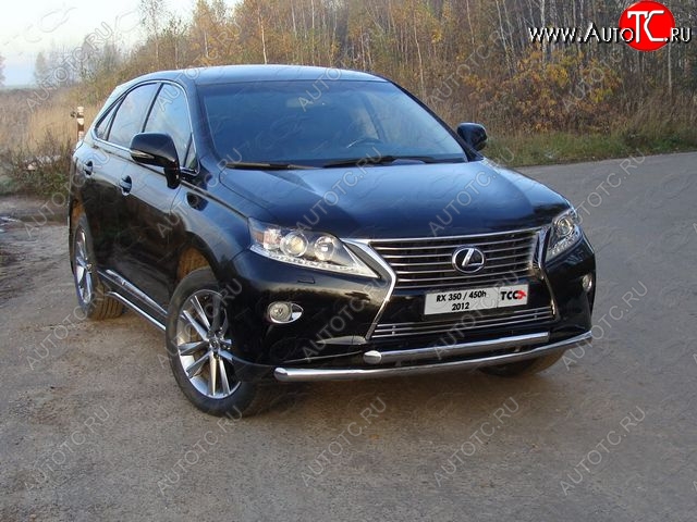 29 999 р. Защита переднего бампера нижняя 60,3*60,3 мм ТСС Тюнинг  Lexus RX350  AL10 (2012-2015) рестайлинг (нержавейка)  с доставкой в г. Йошкар-Ола