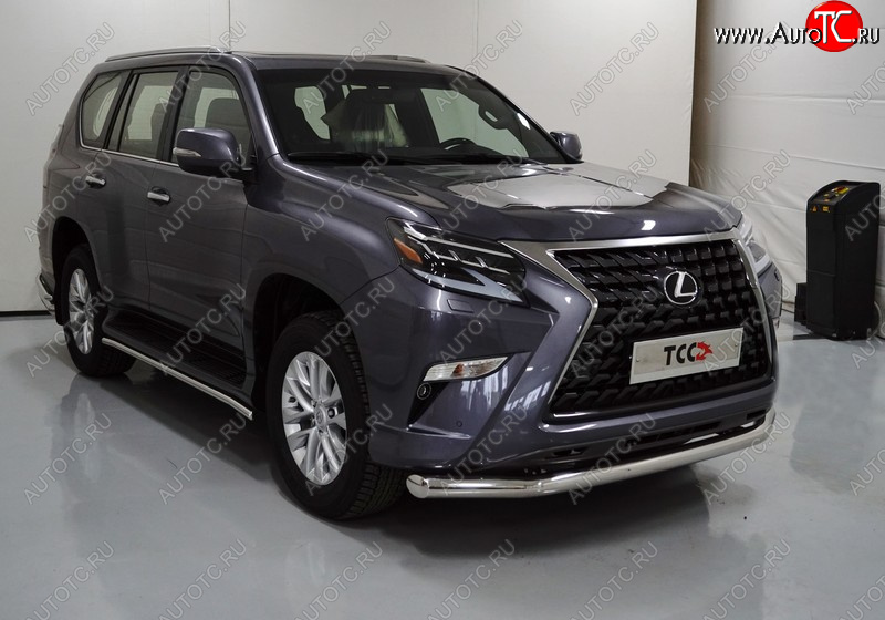 32 749 р. Защита переднего бампера нижняя 76,1 мм ТСС тюнинг  Lexus GX460  J150 (2019-2022) 2-ой рестайлинг (нержавейка)  с доставкой в г. Йошкар-Ола