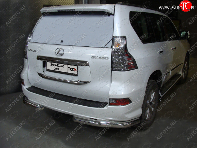 27 999 р. Защита задняя (уголки, нержавейка 76,1 мм) ТСС Тюнинг  Lexus GX460  J150 (2013-2019) 1-ый рестайлинг  с доставкой в г. Йошкар-Ола