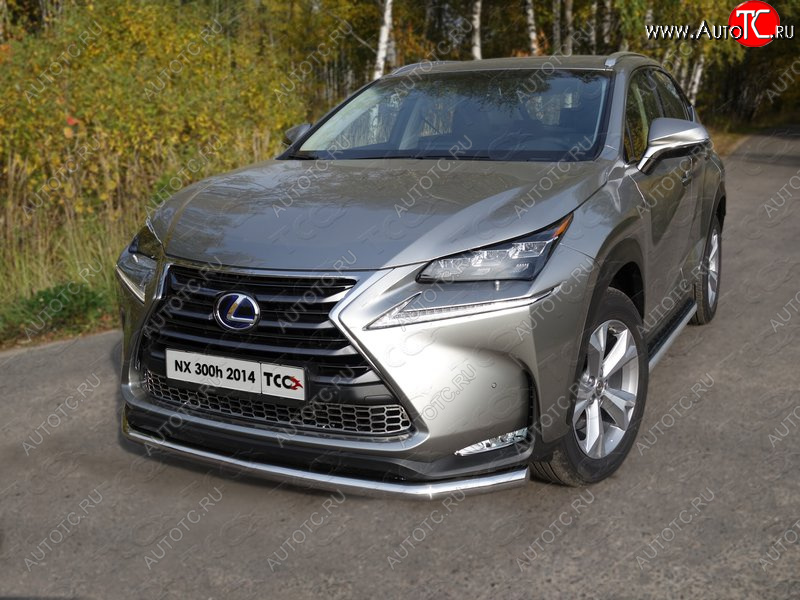 20 999 р. Защита переднего бампера нижняя d60,3 мм ТСС Тюнинг Lexus NX300h Z10 дорестайлинг (2014-2017) (нержавейка)  с доставкой в г. Йошкар-Ола