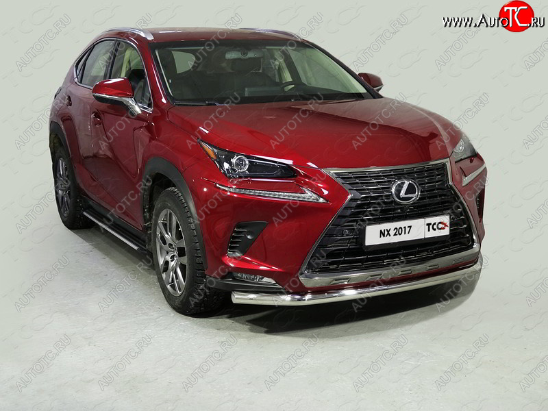 20 599 р. Защита переднего бампера нижняя d60,3 мм ТСС Тюнинг  Lexus NX200  Z10 (2017-2021) рестайлинг (нержавейка)  с доставкой в г. Йошкар-Ола