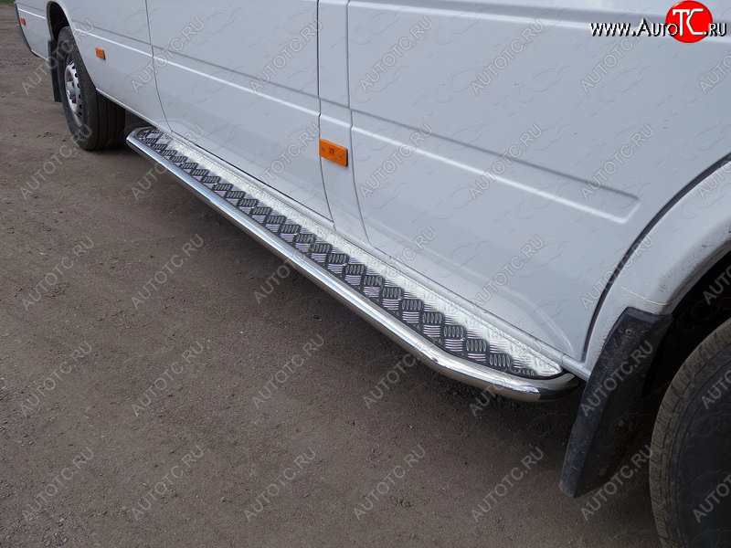 29 449 р. Порог с площадкой, ТСС Тюнинг  Mercedes-Benz Sprinter  W906 (2014-2018) рестайлинг (с площадкой 42,4 мм)  с доставкой в г. Йошкар-Ола