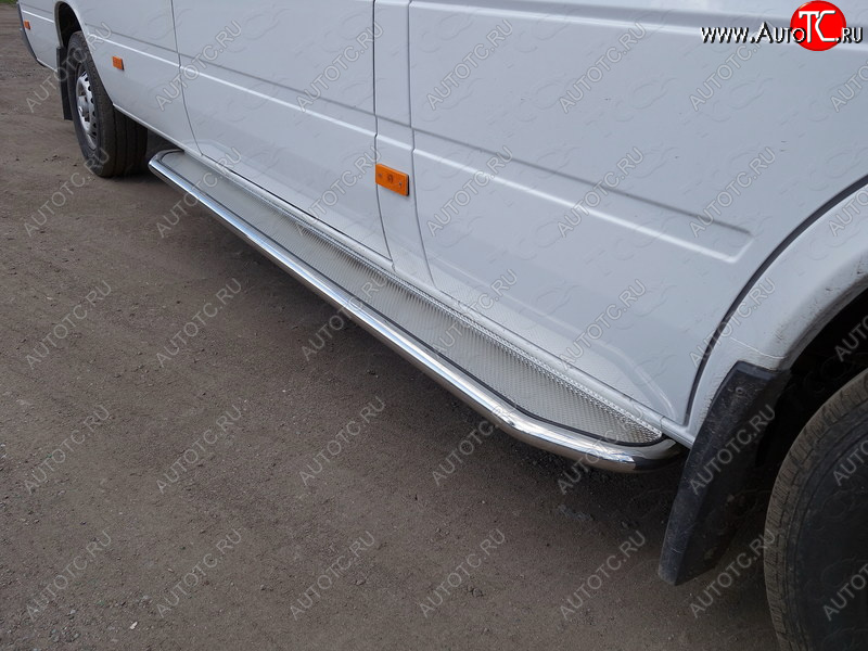 33 899 р. Порог с площадкой d42,4 мм ТСС Тюнинг  Mercedes-Benz Sprinter  W906 (2014-2018) рестайлинг (нержавейка лист)  с доставкой в г. Йошкар-Ола