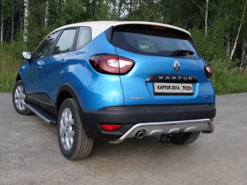 Защита задняя (нержавейка d42,4 мм), ТСС Тюнинг Renault Kaptur дорестайлинг (2016-2020)