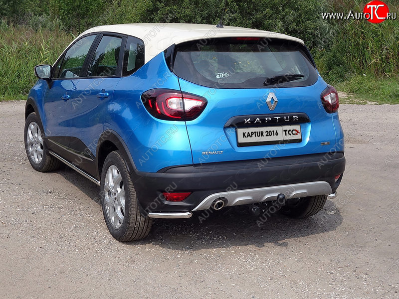 10 799 р. Защита заднего бампера (уголки, d42,4 мм) TCC  Renault Kaptur (2016-2020) дорестайлинг  с доставкой в г. Йошкар-Ола