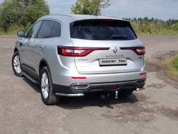 Защита заднего бампера (уголки, d42,4 мм) TCC Renault (Рено) Koleos (Колеос)  2 (2016-2024) 2