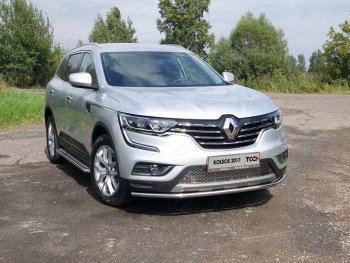 Защита переднего бампера нижняя 42,4 мм ТСС Тюнинг Renault (Рено) Koleos (Колеос)  2 (2016-2024) 2