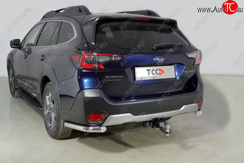 19 849 р. Защита заднего бампера (уголки, d60,3 мм) TCC  Subaru Outback  BT (2019-2025) универсал  с доставкой в г. Йошкар-Ола