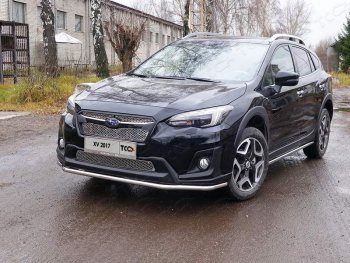 Защита переднего бампера нижняя d42,4 мм ТСС Тюнинг Subaru (Субару) XV (ХВ)  GT/G24 (2017-2021) GT/G24 дорестайлинг  (нержавейка)