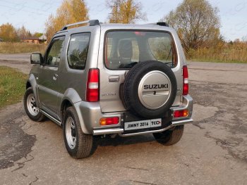 Защита задняя (нержавейка 42,4*60,3 мм), ТСС Тюнинг Suzuki Jimny JB23/JB43 2-ой рестайлинг (2012-2018)