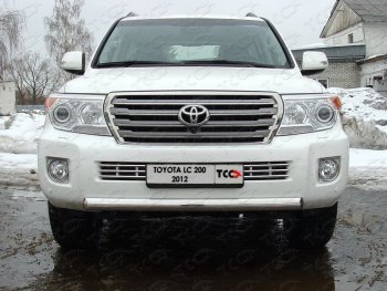 Декоративная вставка переднего бампера ТСС Тюнинг Toyota (Тойота) Land Cruiser (Лэнд)  200 (2012-2015) 200 1-ый рестайлинг ()