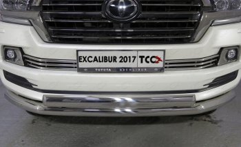 Декоративная вставка переднего бампера (EXCALIBUR) ТСС Тюнинг Toyota (Тойота) Land Cruiser (Лэнд)  200 (2015-2021) 200 2-ой рестайлинг