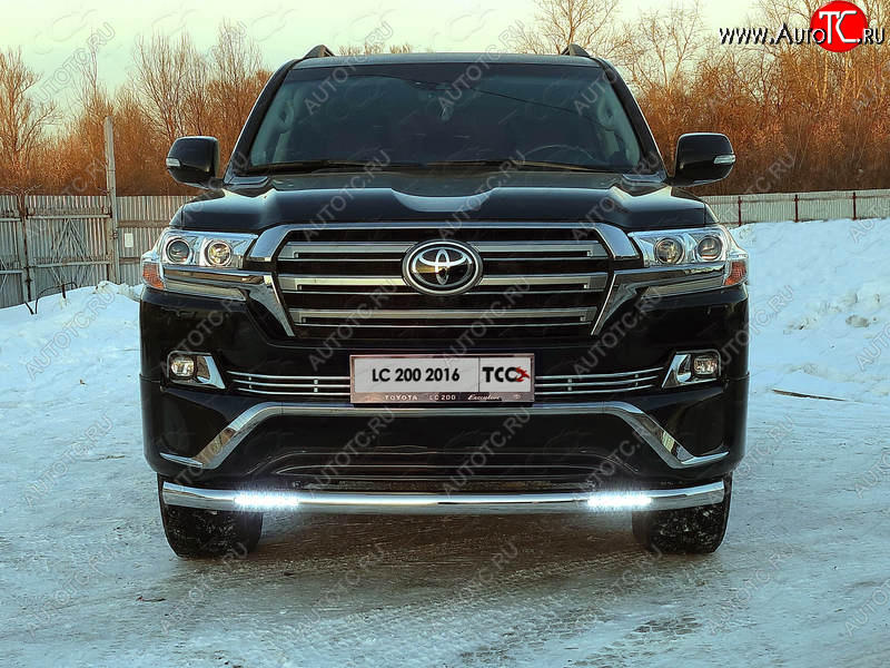 45 999 р. Защита переднего бампера нижняя с ДХО 76,1 мм ТСС Тюнинг  Toyota Land Cruiser  200 (2015-2021) 2-ой рестайлинг (EXECUTIVE)  с доставкой в г. Йошкар-Ола