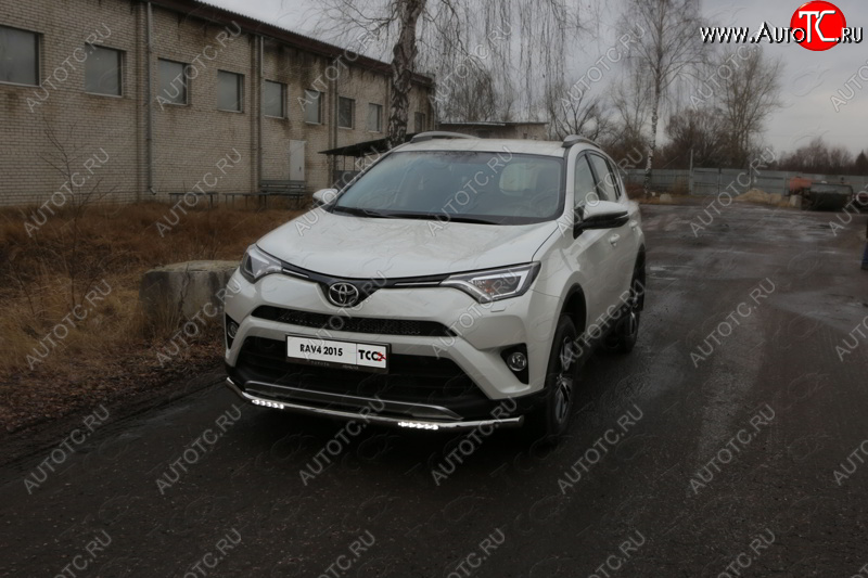 40 999 р. Защита переднего бампера нижняя с ДХО 60,3 мм ТСС Тюнинг Toyota RAV4 XA40 5 дв. рестайлинг (2015-2019) (нержавейка)  с доставкой в г. Йошкар-Ола