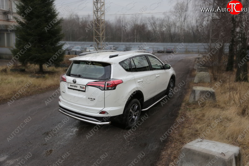 19 549 р. Защита задняя (центральная нержавейка 60,3 мм) ТСС Тюнинг  Toyota RAV4  XA40 (2015-2019) 5 дв. рестайлинг  с доставкой в г. Йошкар-Ола