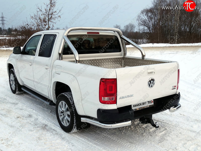 57 999 р. Защита кузова (для кузова) d 76,1 мм ТСС Тюнинг Volkswagen Amarok рестайлинг (2016-2022) (нержавейка)  с доставкой в г. Йошкар-Ола