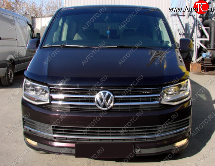 3 299 р. Дефлектор капота SIM Volkswagen Transporter T6 дорестайлинг (2015-2019)  с доставкой в г. Йошкар-Ола