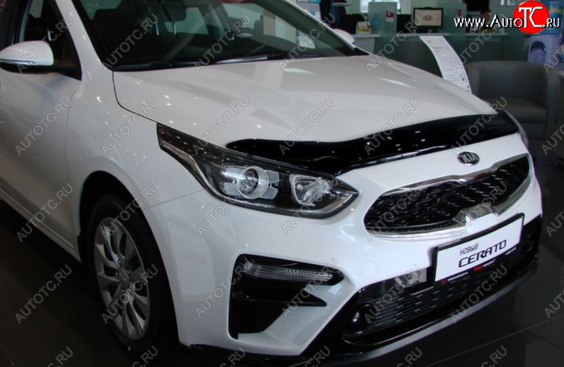 2 879 р. Дефлектор капота SIM KIA Cerato 4 BD дорестайлинг седан (2018-2021)  с доставкой в г. Йошкар-Ола