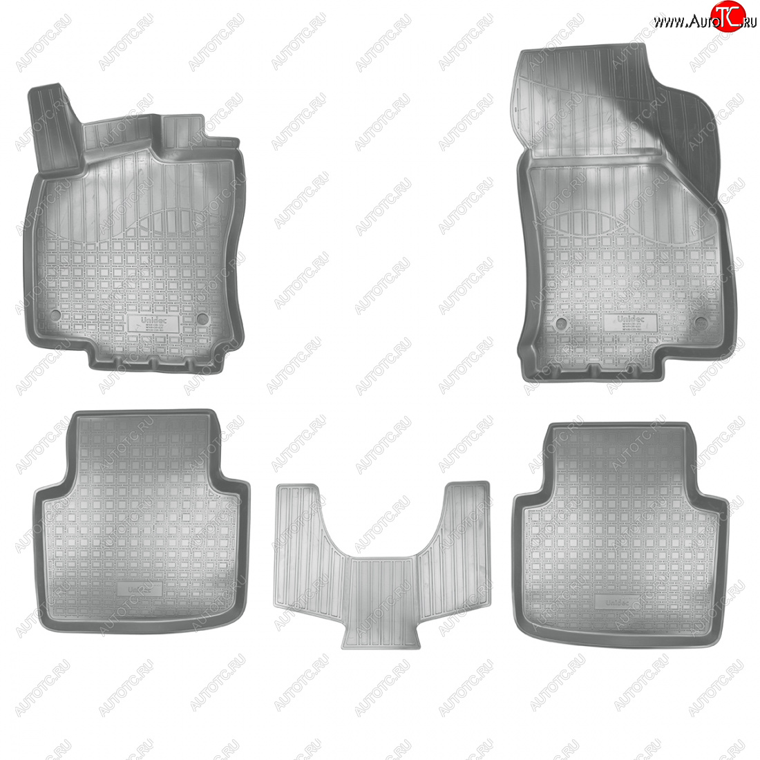 3 579 р. Коврики салонные Norplast  3D  Skoda Superb  B8 (3V) (2015-2019) лифтбэк дорестайлинг (серый)  с доставкой в г. Йошкар-Ола