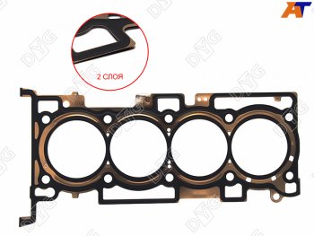 2 599 р. Прокладка ГБЦ DG4KJ 2,4 металл DYG  Hyundai Santa Fe ( DM,  TM) (2015-2022), Hyundai Sonata  LF (2014-2019), KIA Optima  4 JF (2015-2018), KIA Sorento  UM/Prime (2014-2020)  с доставкой в г. Йошкар-Ола. Увеличить фотографию 1