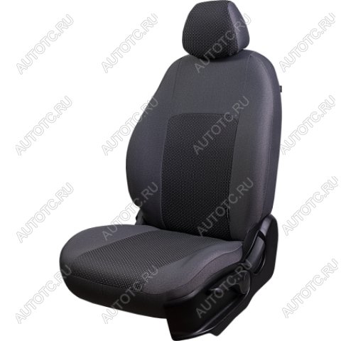 7 299 р. Комплект чехлов для сидений (РЗС 40/60 3Г Жаккард) Дублин Lord Autofashion Hyundai IX35 LM дорестайлинг (2009-2013) (серый, вставка Сеул серая)  с доставкой в г. Йошкар-Ола