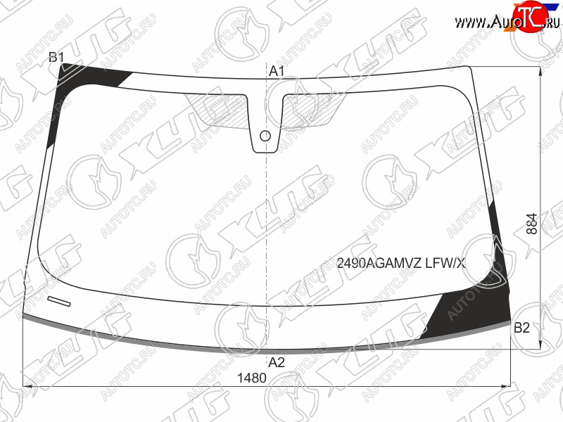 8 299 р. Стекло лобовое (Датчик дождя Молдинг 4D SED) XYG  BMW 3 серия  G20 (2018-2022) седан  с доставкой в г. Йошкар-Ола