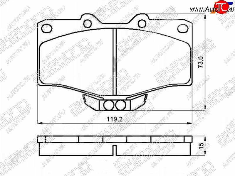 2 099 р. Колодки тормозные перед FL-FR SAT  Toyota Fortuner AN50/AN60 2-ой рестайлинг (2011-2015)  с доставкой в г. Йошкар-Ола