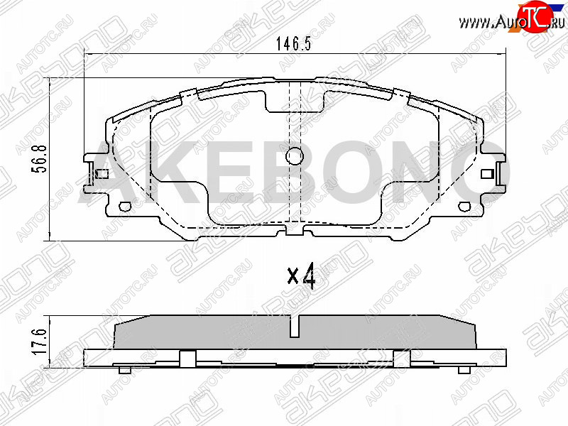 3 579 р. Колодки тормозные перед FL-FR SAT  Toyota RAV4 XA30 5 дв. удлиненный дорестайлинг (2003-2008)  с доставкой в г. Йошкар-Ола