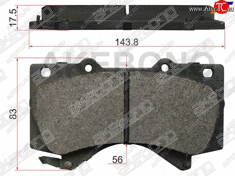 3 499 р. Колодки тормозные перед FL-FR SAT   Lexus LX570  J200 (2007-2022), Toyota Land Cruiser  200 (2007-2021)  с доставкой в г. Йошкар-Ола