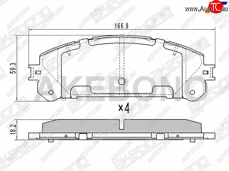 3 579 р. Колодки тормозные перед FL-FR SAT  Toyota Highlander  XU40 (2007-2013) дорестайлинг, рестайлинг  с доставкой в г. Йошкар-Ола