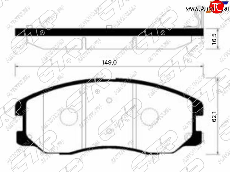 2 669 р. Колодки тормозные передние FL-FR SAT Opel Antara (2006-2010)  с доставкой в г. Йошкар-Ола