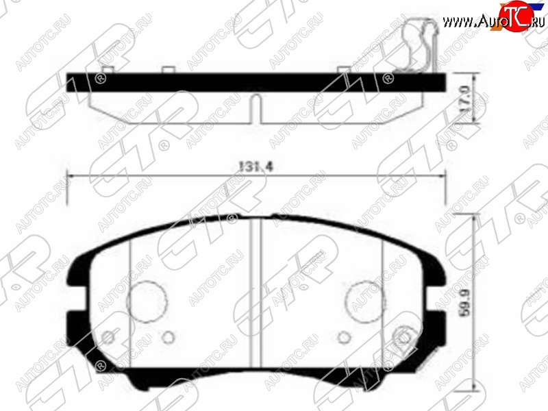 1 999 р. Колодки тормозные перед FR-FL SAT KIA Soul PS дорестайлинг (2014-2016)  с доставкой в г. Йошкар-Ола