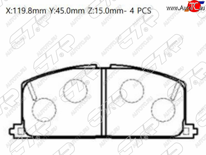 1 489 р. Колодки тормозные перед FL-FR SAT Toyota Corolla E140 седан дорестайлинг (2007-2010)  с доставкой в г. Йошкар-Ола